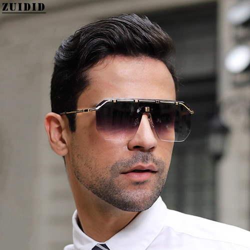 Rejea The New Sunglasses For Men Fashion Rimless Sunglasses Vintage Square Glasses Gafas De Sol Personality Trend Lunette Homme