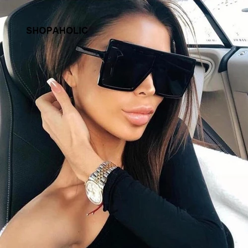 Rejea Sunglasses Square Women Sun Glasses Female Eyewear Eyeglasses Plastic Frame Clear Lens UV400 Shade Fashion Driving New
