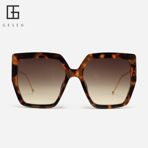 Rejea Glasses For Women New Arrival Metal Legs Oversized Square Sunglasses Luxury Branded Designer Fashion Retro sun glasses