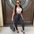 Rejea Hollow Out Patchwork Jumpsuit Rompers Trousers New Sexy Sleeveless Bodycon Jumpsuit Summer Sports Long Pants Jumpsuit