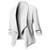 Rejea Business Office Women Blazer Solid Color Long Sleeve  Blazer Lapel Open Front Short Suit Jacket For Women's Coat