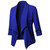 Rejea Business Office Women Blazer Solid Color Long Sleeve  Blazer Lapel Open Front Short Suit Jacket For Women's Coat
