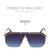 Rejea The New Sunglasses For Men Fashion Rimless Sunglasses Vintage Square Glasses Gafas De Sol Personality Trend Lunette Homme