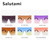 Rejea Oversize Winfproof Sunglasses For Women One Piece Big Lens Square Sun Glasses Men Rimless Vintage Retro Shield Chic Cool Shades