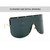 Rejea Fashion Oversized Shield Sunglasses Women Men Luxulry Brand Designer Rimless Metal Female Sun Glasses Shades Ladies
