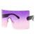 Rejea Trend Oversized Sunglasses Women Men Rivet Sun Glasses One-piece Windproof Goggles Mirror Sunglass UV400 Oversized Sunglasses