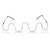 Rejea Diamond Steampunk Sunglasses Frames Rhinestone Eyeglasses Frames For Women Wave Sunglasses Frames For Men Eyewear Decoration