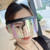 Rejea Oversized Anti-Peeping One Piece Rimless Sunglasses Men Fashion Outdoor Sports Windproof Goggles Women UV Mask Sun Glasses