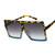 Rejea Sunglasses Square Women Sun Glasses Female Eyewear Eyeglasses Plastic Frame Clear Lens UV400 Shade Fashion Driving New