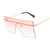 Rejea Vintage Square Sunglasses Women Siamese Oversized Sun Glasses For Women Luxury Brand Rimless Ocean Lens Big Shades Oculos De Sol