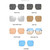 Rejea New Fashion Lady Oversize Half Frame Metal Square Sunglasses Women Luxury Eyewear oculos de sol feminino Sun Glasses UV400