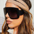Rejea Oversized Square Sunglasses Women Black Pink One Piece Big Frame Sun Glasses Men 2020 New Luxury Brand Vintage Gradient Eyewear