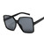 Rejea Black Square Oversized Sunglasses Women Big Frame Colorful Sun Glasses Female Mirror Oculos Unisex Gradient Hip Hop Shades