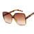 Rejea Black Square Oversized Sunglasses Women Big Frame Colorful Sun Glasses Female Mirror Oculos Unisex Gradient Hip Hop Shades