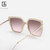 Rejea Glasses For Women New Arrival Metal Legs Oversized Square Sunglasses Luxury Branded Designer Fashion Retro sun glasses