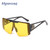 Rejea 2021 New Large Frame Vintage Luxury Female Sunglasses Trendy Brand One-peice High Quality Eyeglasses UV400 Classic Shades