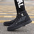 Rejea Ankle Boots Warm Men Snow Boots Winter Lace-up Men Shoes New Arrival Fashion Flock Plush Winter Boots Men