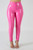 Rejea Fall Women PU Leather Pants Button Zippers Faux PU Leather Capris High Elasticity Trousers Faux Leather Long Pants Plus Size 3XL