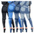 Rejea Women Patchwork Denim Pants Retro Sexy Jeans Ripped Pencil Panelled Trousers Street Skinny High Waist Lady Jean Pants Plus Size