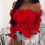 Rejea Summer Off Shoulder Blouse for Women Long-sleeved Lace Frill Ruched Pullover Tops Korean Style Fashion Solid Color Lady Shirts
