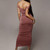 Rejea Suede Off-Shoulder Long Womens Dress Spring Sexy Female Pleated Wrap Bodycon Dress Elegant Party Dresses Vestidos