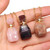 Rejea Natural Stone Perfume Bottle Necklace Semi-Precious Pendant Charms For Elegant Women Love Romantic Gift 60 CM