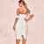 Rejea Sexy Double Layer Off Shoulder Women Party Dress White Backless Slim Pleated Bodycon Dress New Maxi Dress Vestidos