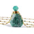 Rejea Perfume Bottle Multi-Kind Natural Stone Essential Oil Bottles White Quartz Amazonite Amethysts 26" Women Necklace