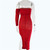 Rejea Strapless Double Layers Bodycon Dress Women Sexy One-Shoulder Wrap Bodycon Bandage Long Dress Party Club Slip Vestidos