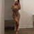 Rejea Strapless Double Layers Bodycon Dress Women Sexy One-Shoulder Wrap Bodycon Bandage Long Dress Party Club Slip Vestidos