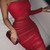 Rejea Strapless Double Layers Bodycon Dress Women Sexy One-Shoulder Wrap Bodycon Bandage Long Dress Party Club Slip Vestidos