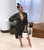 Rejea Feather Spliced Autumn Women Midi Dress Long Sleeve Turn-down Collar Loose Shirt Dresses White Plus Size Asymmetrical Vestidos