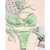 Rejea Sexy stripe print swimsuit women Triangle micro bikini String lace up swimwear High cut bathing suit Backless beach wear