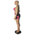 Rejea Bikini Wear Color Patchwork Women Sexy Two Piece Set Lace Up Halter Backless Bra Top Front Zipper Shorts with Pockets Beach Suit