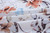 Rejea White Ruffled Mini Vintage Print Irregular Dress Autumn Clothing Lantern Sleeve Elegant Chiffon Dress Lace up Slim Streetwear