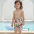 Rejea Family Matching Swimsuit Summer Mother Daughter Outfits Family Look Mommy And Me Flower Print Beach Clothes