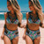 Rejea Sexy Women Push-up Padded Bra Bandage Flower Bikini Set Swimsuit Swimwear Bathes