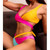 Rejea Swimsuit Women Padded Pushup Bra Bikini Set Summer Vogue  Cross Color Contrast Swimwear Bathing Suit Lady