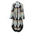 Rejea Spring Summer Lady Cover Up Women's Shirt Dress Wave Print Long Sleeve V-Neck Casual Loose Holiday Midi Dress Plus Size