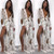 Rejea New Summer Sexy Beach Cover Up Women Dress Tunic Pareos Ladies Kaftan Robe Cover-up Woman Beach Wear Swimsuit