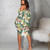 Rejea Summer New Women Boho 3Pcs Floral Print Cardigan Blouse+Crop Top+Shorts Lady Holiday Beach Three Pieces Set Casual Shorts Sets