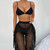 Rejea \New Sexy Three Pieces Bikini Set Swimwear Women Swimsuit Ruffle Beach Pants Set Summer Female Mesh Bathing Suit Swim Bather
