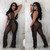 Rejea Sexy Women Beach Cover Up See Through Ruffle Pants Mesh Sheer Long Suspender Bikini Cover Up Bottoms Swimsuit Swimwear