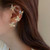 Rejea Gold Plated Metal Ear Bone Clip For Women Sweet Exquisite Sparkling Zircon Butterfly Ear Cuff Clip Earring French Style Jewelry|Clip Earrings|