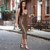 Rejea Pu Faux Leather Women Slit Midi Dress Strap V Neck Backless Bodycon Sexy Streetwear Party Elegant Autumn Winter Club