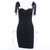 Rejea Bow Tied Mini Dress Sexy Bodycon Strapless Off Shoulder Lace Up Solid Black White Short Dress Party