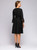 REJEA Elegant Lace Stitching V neck Woman Dress Autumn Wrist Sleeves Sashes Pockets Casual Dresses For Women Office Wear