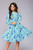 REJEA Fashion Printing A-line Autumn Dress Women Elegant Vintage Ruffles O-Neck Long Sleeve Club Party Mini Dresses Vestidos