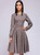 REJEA Fashion Printing A-line Autumn Dress Women Elegant Vintage Ruffles O-Neck Long Sleeve Club Party Mini Dresses Vestidos