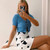 REJEA Sexy Women Button Knitted Short Sleeve Korean Style Ribbed Summer Crop Top clothes tshirt shirt vintage t-shirt clothing